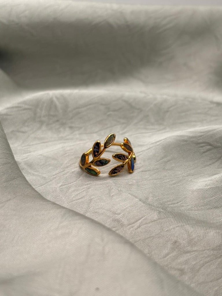 Bague couronne fleur