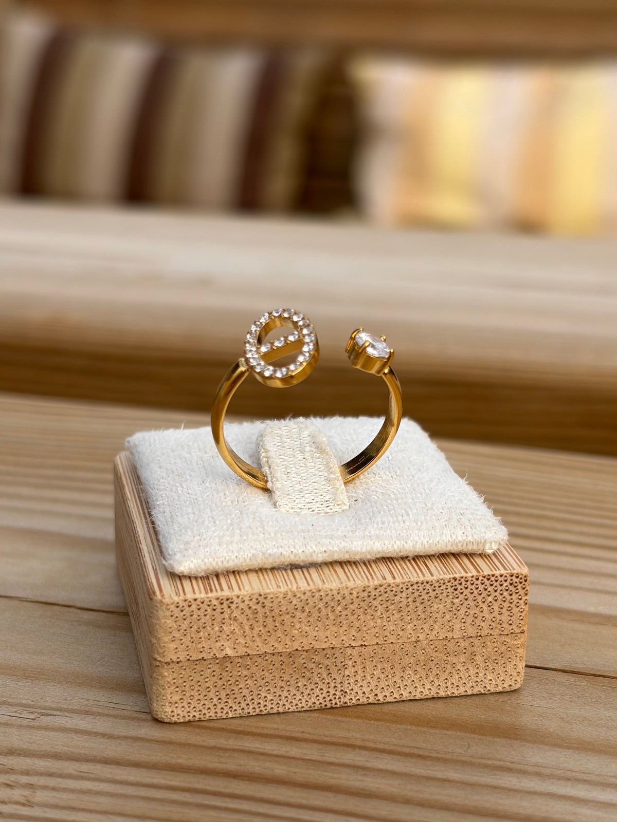 Bague maille marine ajustable