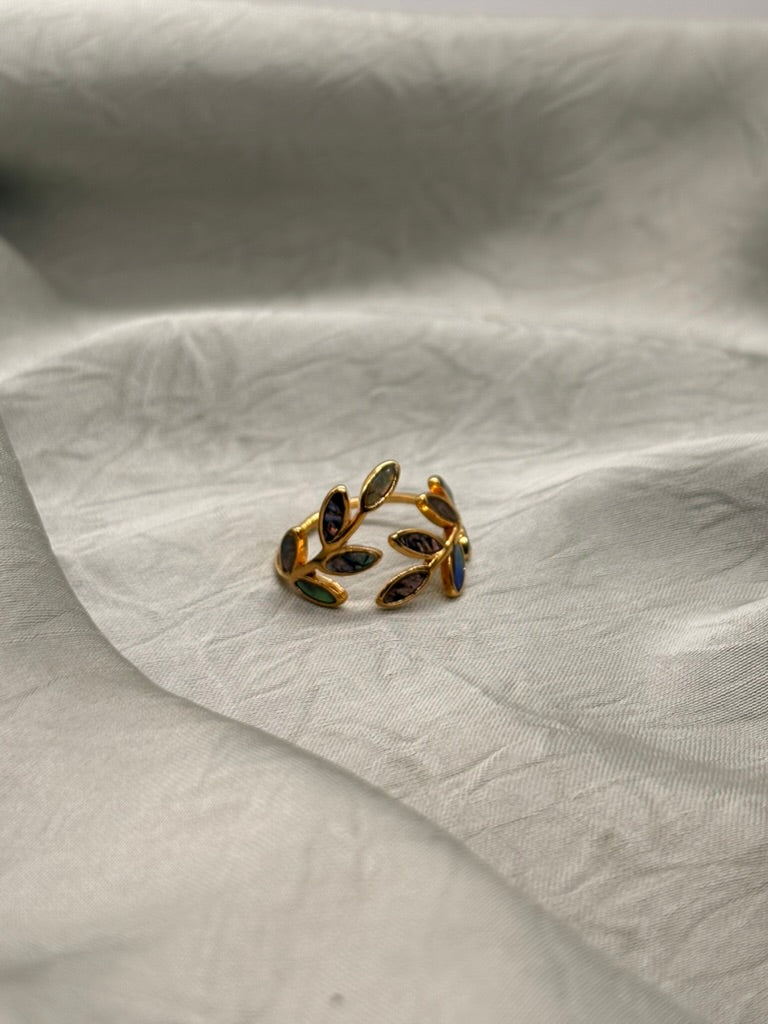 Bague couronne fleur