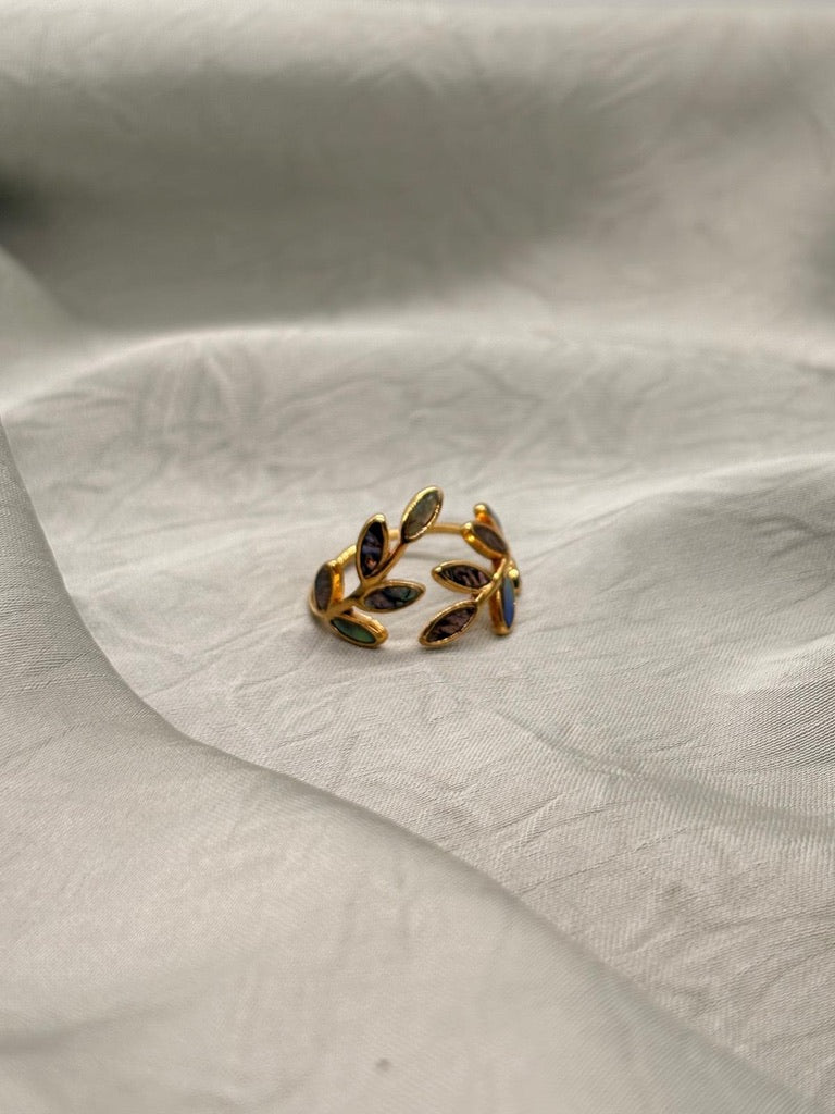 Bague couronne fleur