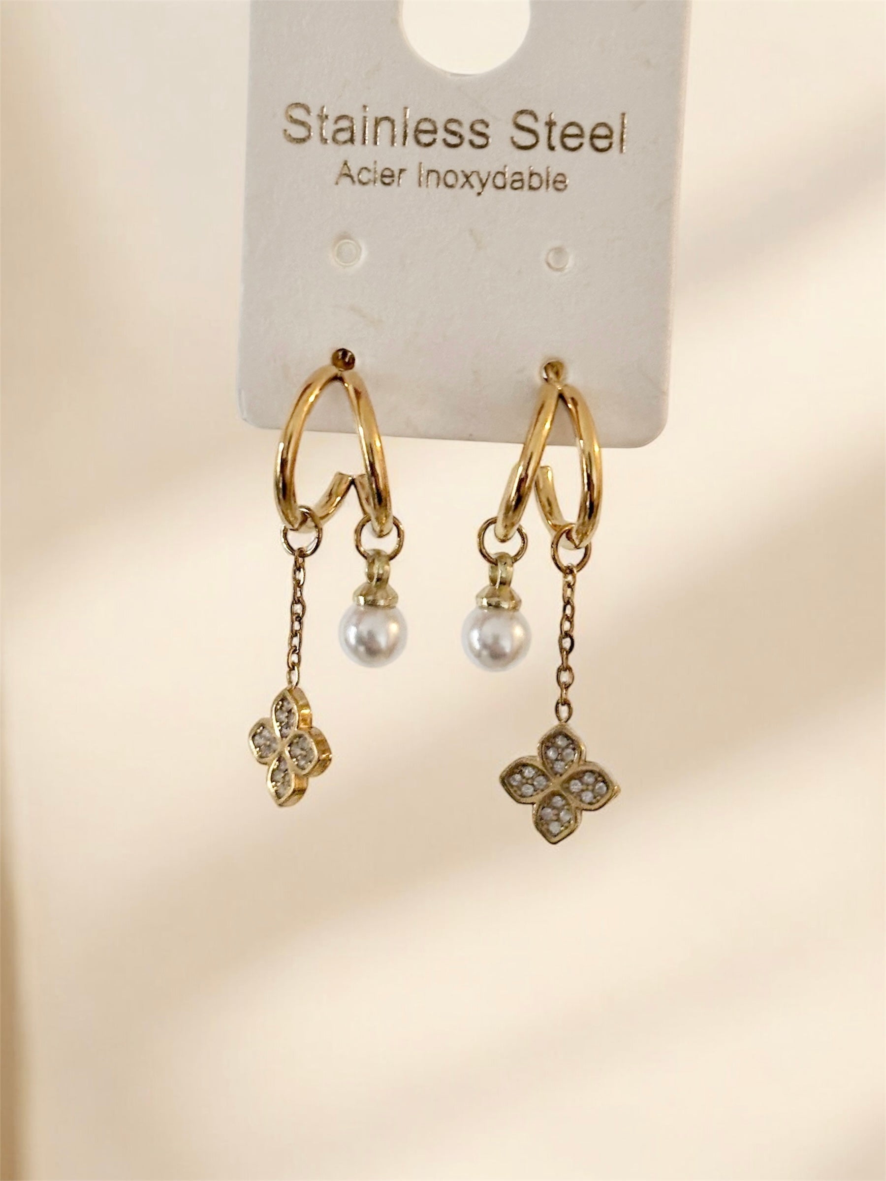 Boucles d'oreilles - Effet double anneau