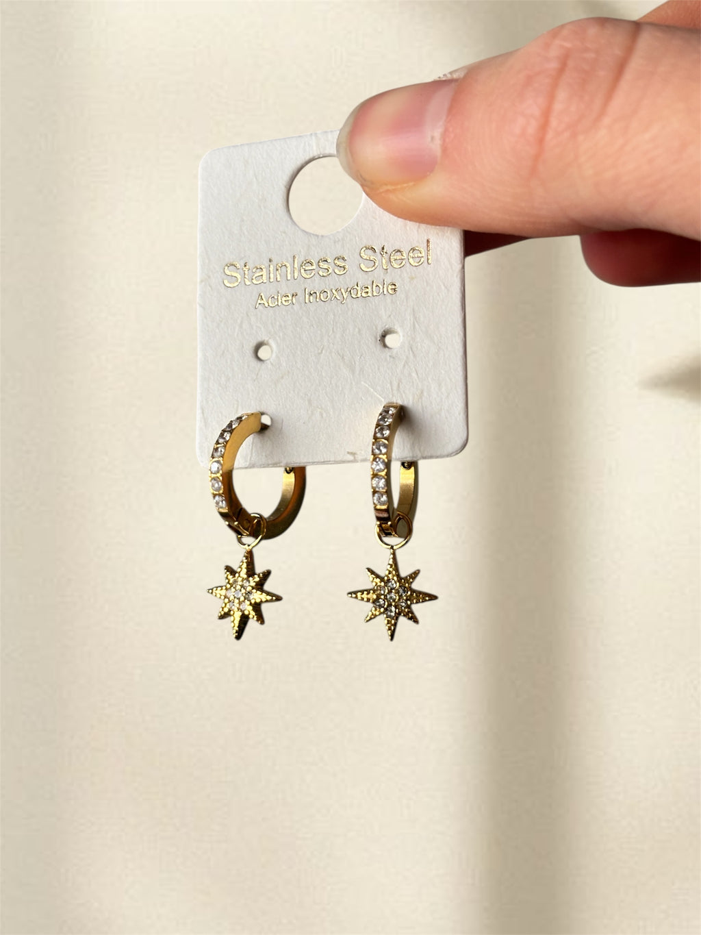 Boucles d'oreilles étoile